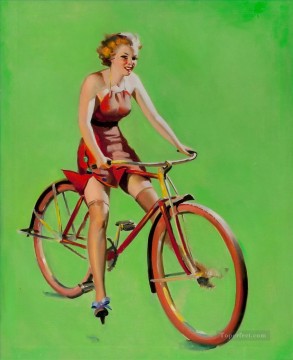 pin up girl nude 092 Oil Paintings